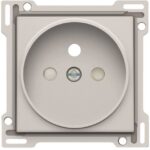NIKO - Enjoliveur simple pour prise de courant 2P+A (broche)+sécurité
