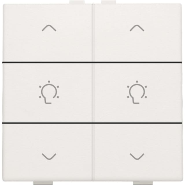 NIKO - Home Control commande double variateur avec touche sixtuple NIKO - Home Control commande double variateur avec touche sixtuple