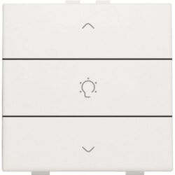 Commande variateur simple triple blanc, configuration visible