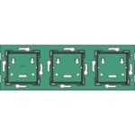 NIKO - Home Control platine murale triple horizontal: entraxe 71mm - 550-14030