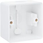 NIKO - Hydro Boîtier simple en saillie - avec 2 entrées souples blanc - 701-83101