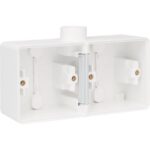 NIKO - Hydro boîte double 1 entrée - blanc (horizontal) - 701-84801