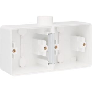 NIKO - Hydro boîte double 1 entrée - blanc (horizontal) - 701-84801