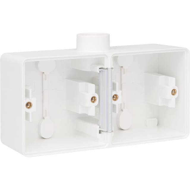 NIKO - Hydro boîte double 1 entrée - blanc (horizontal) - 701-84801 NIKO - Hydro boîte double 1 entrée - blanc (horizontal) - 701-84801