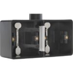 NIKO - Hydro boîte double 1 entrée - noir (horizontal) - 761-84801
