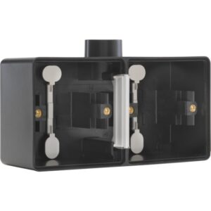 NIKO - Hydro boîte double 1 entrée - noir (horizontal) - 761-84801