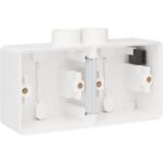 NIKO - Hydro boîte double 2 entrées - blanc (horizontal) - 701-84802