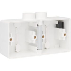 NIKO - Hydro boîte double 2 entrées - blanc (horizontal) - 701-84802