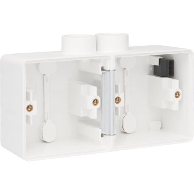 NIKO - Hydro boîte double 2 entrées - blanc (horizontal) - 701-84802 NIKO - Hydro boîte double 2 entrées - blanc (horizontal) - 701-84802