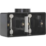 NIKO - Hydro boîte double 2 entrées - noir (horizontal) - 761-84802