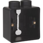 NIKO - Hydro boîte simple 2 entrées - noir - 761-84102
