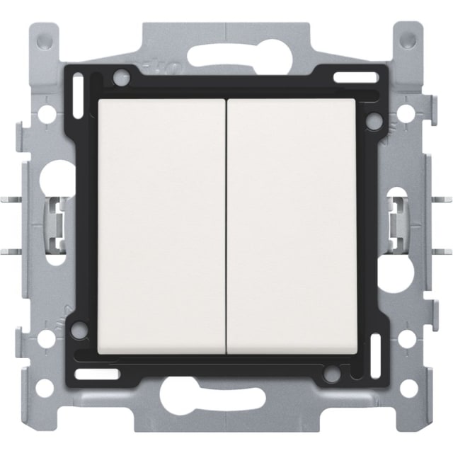 NIKO - INTERRUPTEUR 2x 6 WHITE bornes auto - 101-62608 NIKO - INTERRUPTEUR 2x 6 WHITE bornes auto - 101-62608