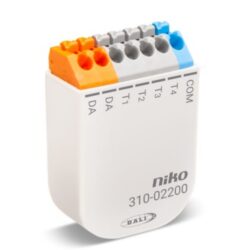 NIKO - Interface de bouton-poussoir DALI-2 avec quatre entrées sans potentiel - 310-02200