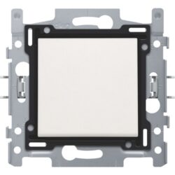 Interrupteur inverseur blanc 10A 250V AC, configuration visible