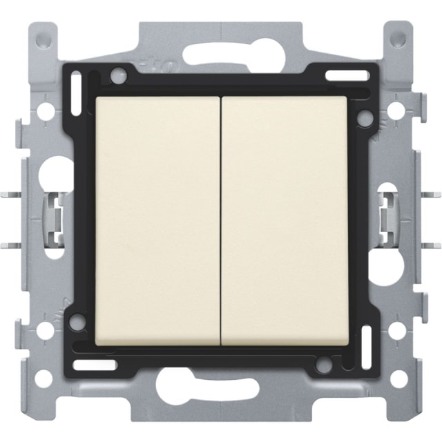 NIKO - Interrupteur va-et-vient + bouton poussoir 10A 250V AC NIKO - Interrupteur va-et-vient + bouton poussoir 10A 250V AC