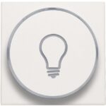 NIKO - Manette avec anneau translucide et symbole lumière pour poussoir 6A