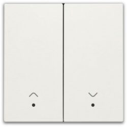 Détails visibles de Manette double avec lentille pour volet blanc pour Enjoliveur volet