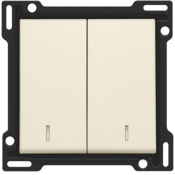 NIKO - Manette double avec voyant pour bouton poussoir