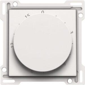 Bouton rotatif blanc de minuterie 15 minutes avec repères gradués et plaque de fixation