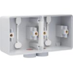 NIKO - New Hydro boîtier double en saillie horizontal - avec 1x2 entrées M20 gris - 700-84802