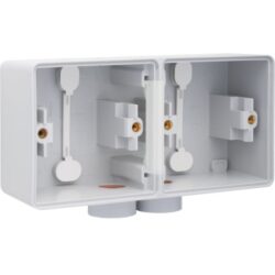 NIKO - New Hydro boîtier double en saillie horizontal - avec 1x2 entrées M20 gris - 700-84802