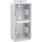 NIKO - New Hydro boîtier double en saillie vertical - avec 1x2 entrées M20 gris - 700-84202