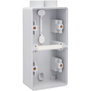 NIKO - New Hydro boîtier double en saillie vertical - avec 1x2 entrées M20 gris - 700-84202