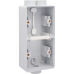 NIKO - New Hydro boîtier double en saillie vertical - avec 1x2 entrées+1 entrée M20 gri - 700-84212