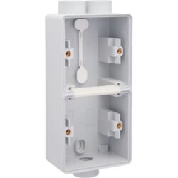 NIKO - New Hydro boîtier double en saillie vertical - avec 1x2 entrées+1 entrée M20 gri - 700-84212