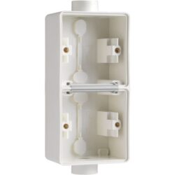 NIKO - New Hydro boîtier double en saillie vertical - avec 2x1 entrée M20 blanc - 701-84211