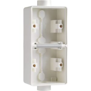 NIKO - New Hydro boîtier double en saillie vertical - avec 2x1 entrée M20 blanc - 701-84211