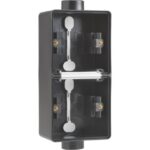NIKO - New Hydro boîtier double en saillie vertical - avec 2x1 entrée M20 noir - 761-84211