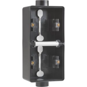 NIKO - New Hydro boîtier double en saillie vertical - avec 2x1 entrée M20 noir - 761-84211