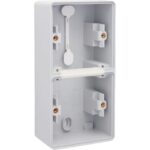 NIKO - New Hydro boîtier double en saillie vertical - avec 2x1 entrée souple gris - 700-83201
