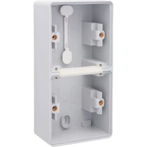 NIKO - New Hydro boîtier double en saillie vertical - avec 2x1 entrée souple gris - 700-83201