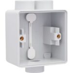 NIKO - New Hydro boîtier simple en saillie - avec 1x2 entrées+ 1 entrée M20 gris - 700-84112