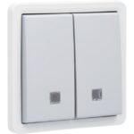 NIKO - New Hydro bouton-poussoir double éclairable 10A 250V