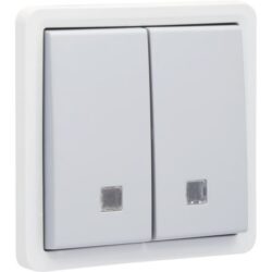 NIKO - New Hydro bouton-poussoir double éclairable 10A 250V