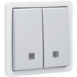 NIKO - New Hydro bouton-poussoir double éclairable 10A 250V