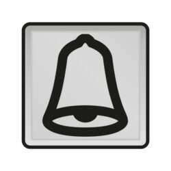 Détails visibles de Voyant transparent symbole sonnerie pour bouton-poussoir pour Accessoires pour appareillage étanche