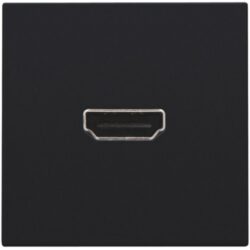 Prise murale HDMI femelle noir, configuration visible