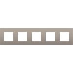NIKO - Plaque INTENSE (71mm) quintuple horizontal bronze coated - 134-76005