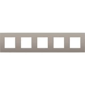 NIKO - Plaque INTENSE (71mm) quintuple horizontal bronze coated - 134-76005