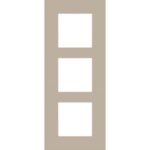 NIKO - Plaque de recouvrement (60mm) PURE triple vertical
