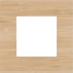 Plaque de recouvrement simple 60 mm bambou, configuration visible