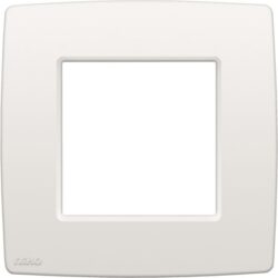 Plaque de recouvrement simple 60 mm blanc, configuration visible