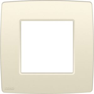 Plaque de finition 60 mm crème pour mécanisme simple encastré