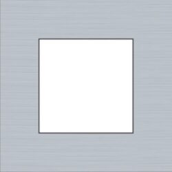 Détails visibles de Plaque de recouvrement simple 60 mm gris alu pour Plaques simples