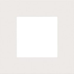 Détails visibles de Plaque de recouvrement simple 60 mm acier blanc pour Plaques simples