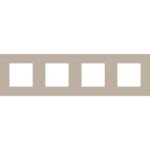 NIKO - Plaque de recouvrement (71mm) PURE quadruple horizontal